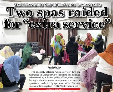 NBI raids two massage spas allegedly offering ‘extra service’, .